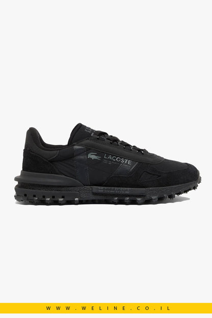 נעלי סניקרס לגברים Lacoste Elite Active – צבע שחור - WELINE.CO.IL