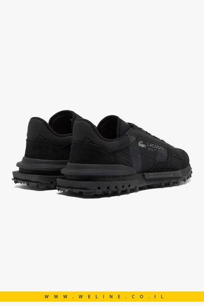נעלי סניקרס לגברים Lacoste Elite Active – צבע שחור - WELINE.CO.IL