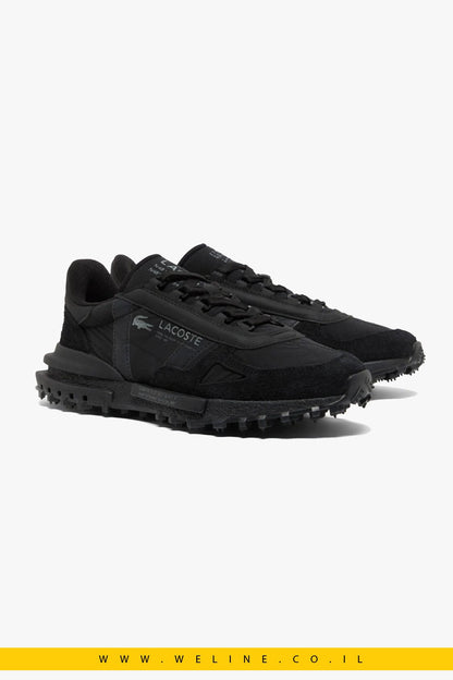 נעלי סניקרס לגברים Lacoste Elite Active – צבע שחור - WELINE.CO.IL