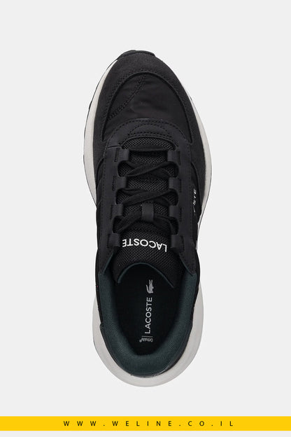 נעלי סניקרס Lacoste Elite Active Evo לגברים – צבע שחור - WELINE.CO.IL
