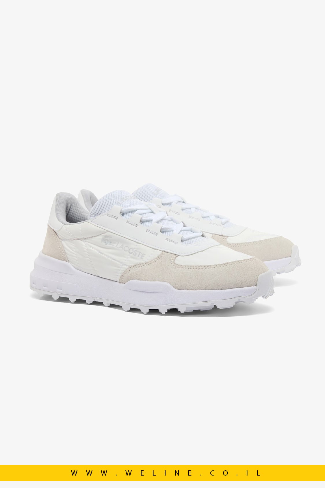 נעלי סניקרס לגברים Lacoste Elite Active Evo - WELINE.CO.IL