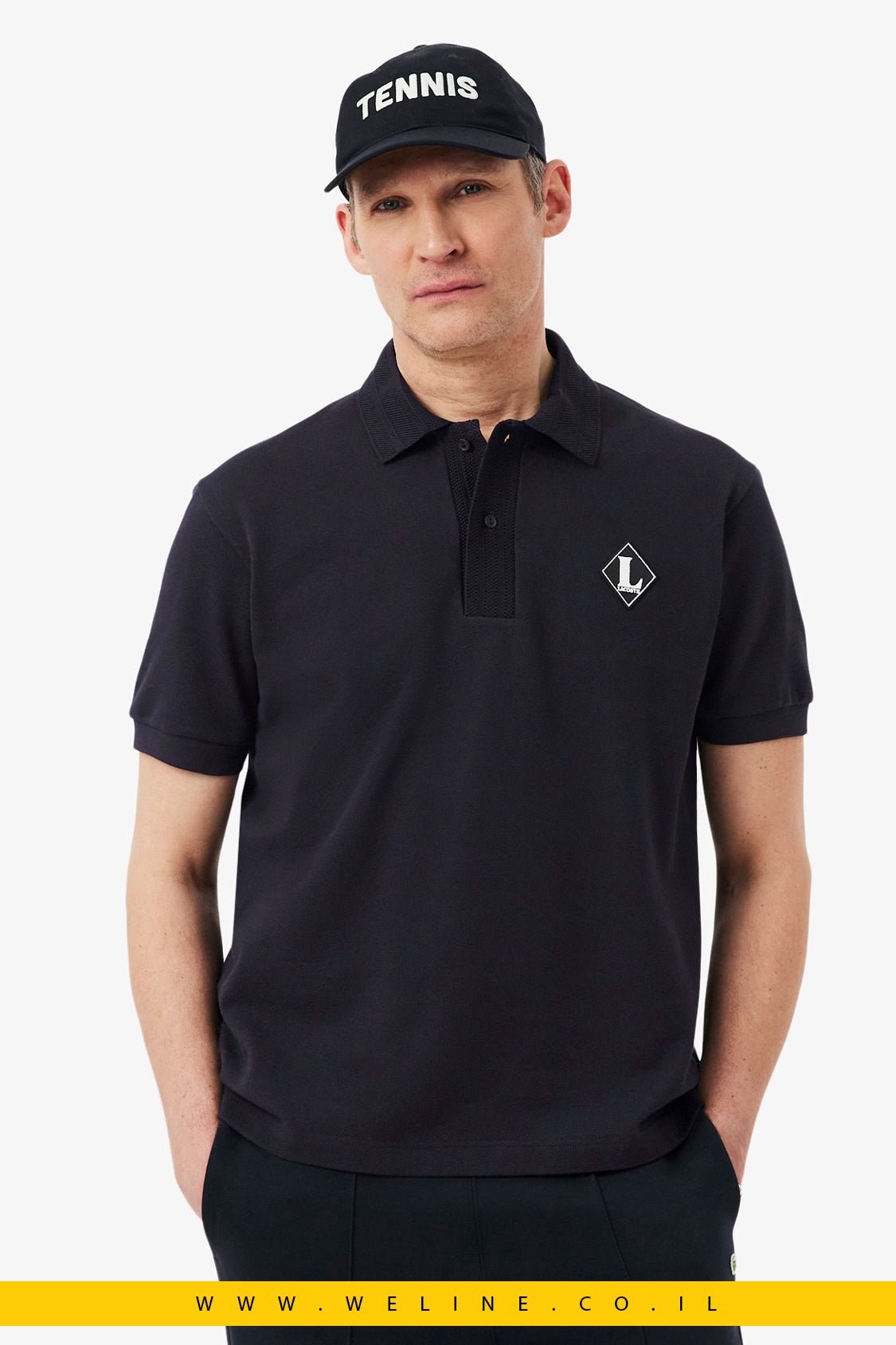 חולצת פולו Lacoste French Made Classic Fit Badge - WELINE.CO.IL