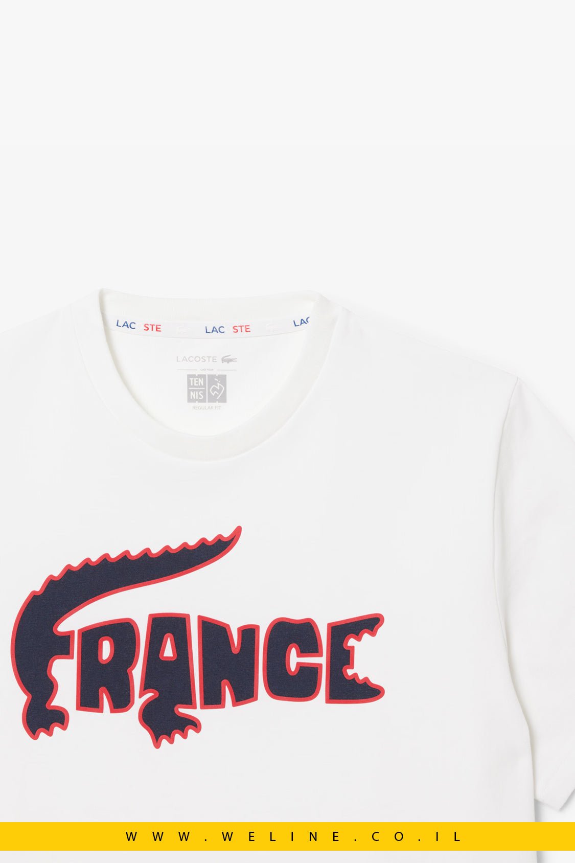 טי שירט Lacoste French Tennis Team - WELINE.CO.IL