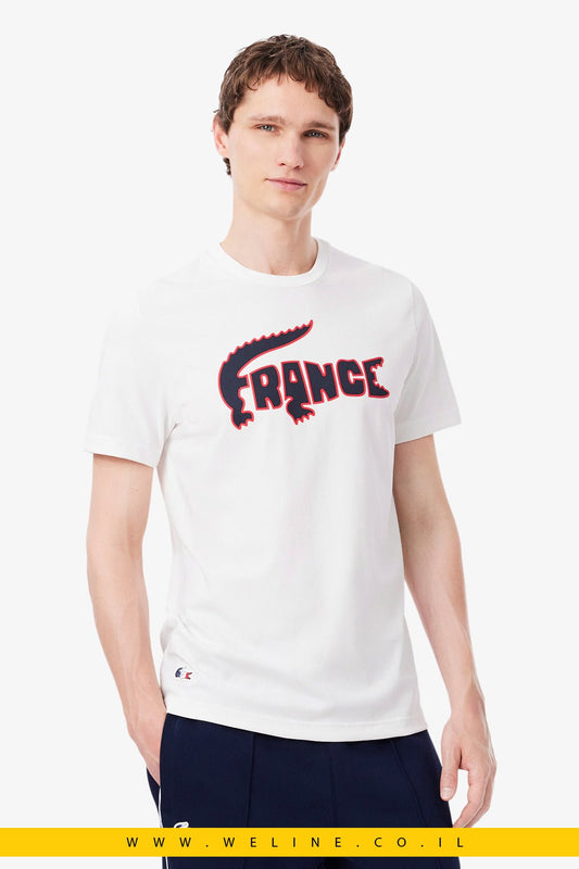 טי שירט Lacoste French Tennis Team - WELINE.CO.IL