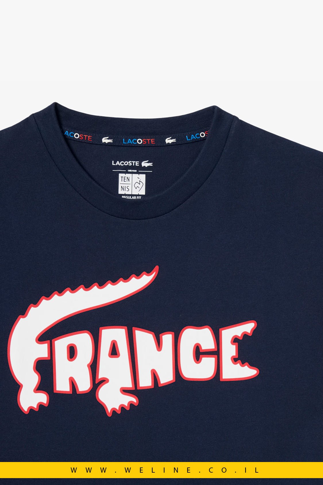 טי שירט Lacoste French Tennis Team - WELINE.CO.IL