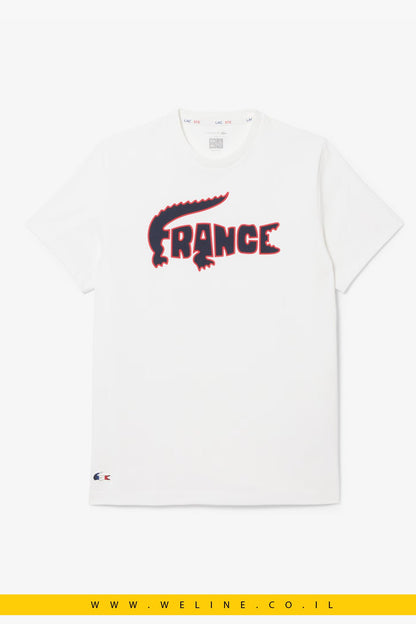טי שירט Lacoste French Tennis Team - WELINE.CO.IL