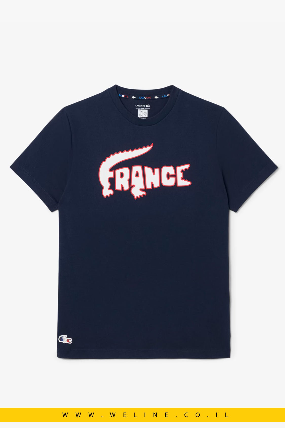 טי שירט Lacoste French Tennis Team - WELINE.CO.IL