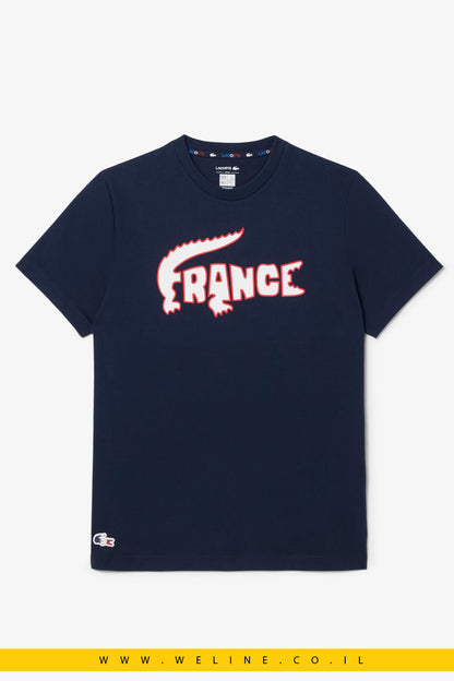 טי שירט Lacoste French Tennis Team - WELINE.CO.IL