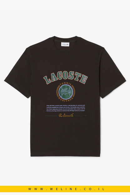 טי שירט Lacoste Heavy Cotton Print Classic Fit - WELINE.CO.IL