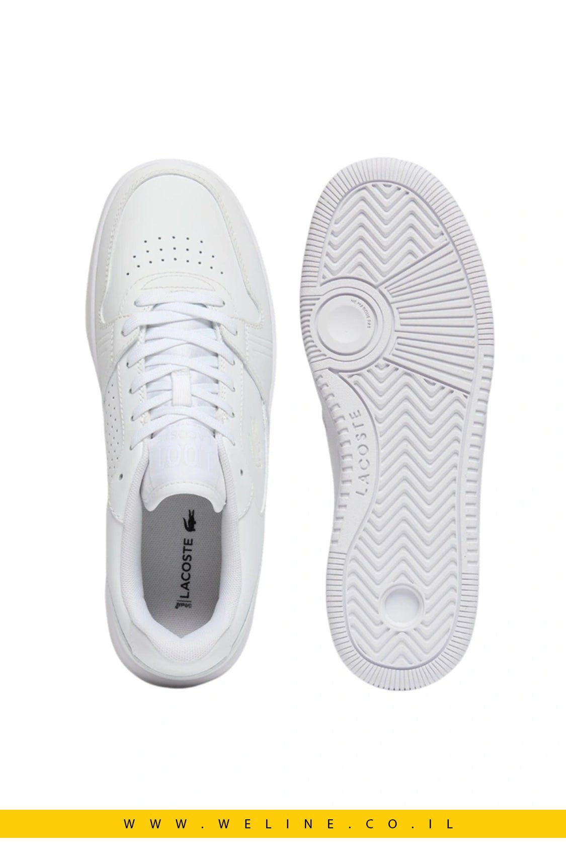נעלי סניקרס גברים Lacoste L001 Set - WELINE.CO.IL