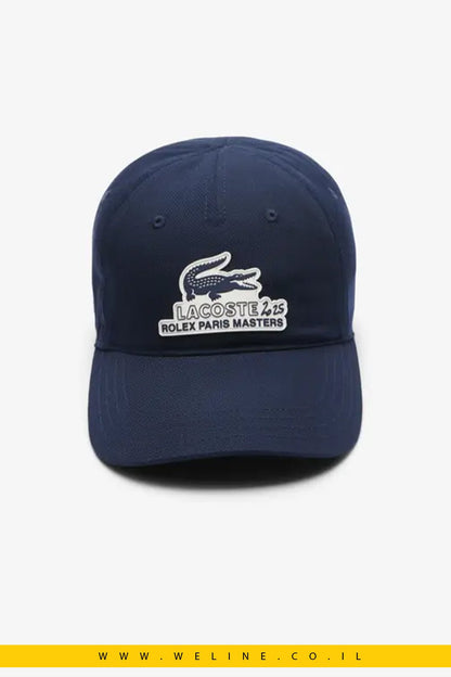 Lacoste כובע Lifestyle Rolex Paris Masters – כחול Marine, מהדורה רשמית - WELINE.CO.IL