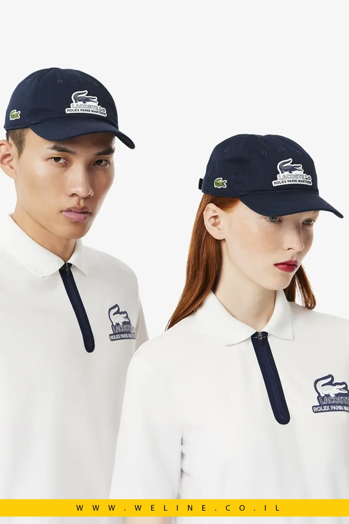 Lacoste כובע Lifestyle Rolex Paris Masters – כחול Marine, מהדורה רשמית - WELINE.CO.IL