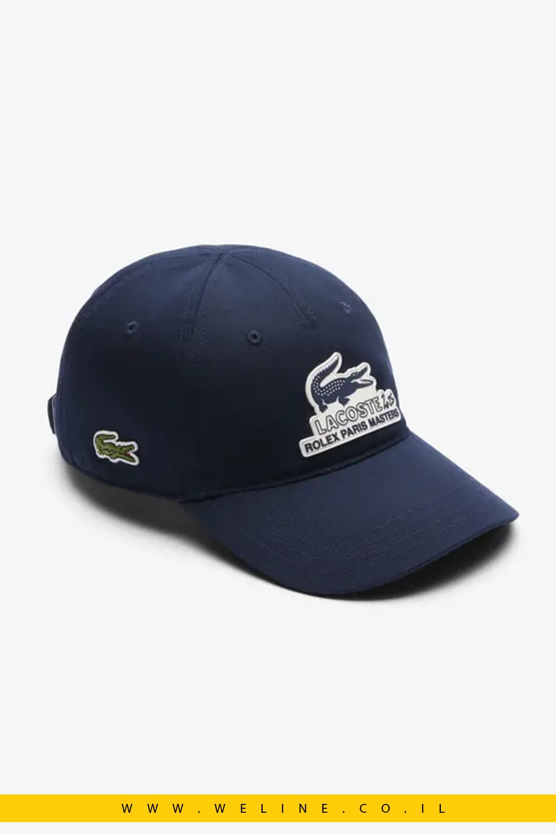 Lacoste כובע Lifestyle Rolex Paris Masters – כחול Marine, מהדורה רשמית - WELINE.CO.IL