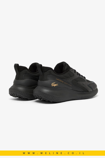 Lacoste Men's L003 Evo Sneakers – סניקרס לגברים שחור/זהב - WELINE.CO.IL