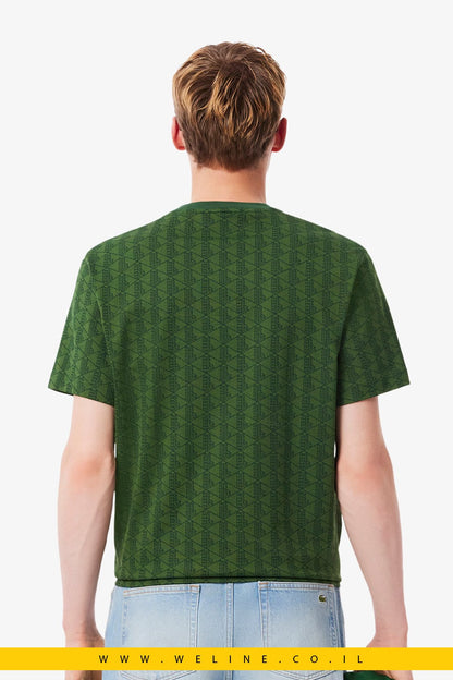 טי שירט Lacoste Monogram Jersey Classic Fit - WELINE.CO.IL