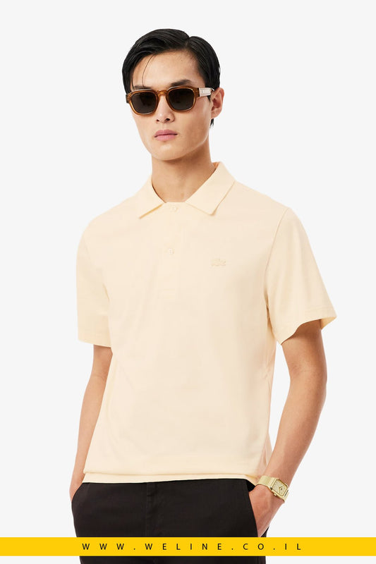 חולצת פולו Lacoste Paris Classic Fit Open Neck - WELINE.CO.IL