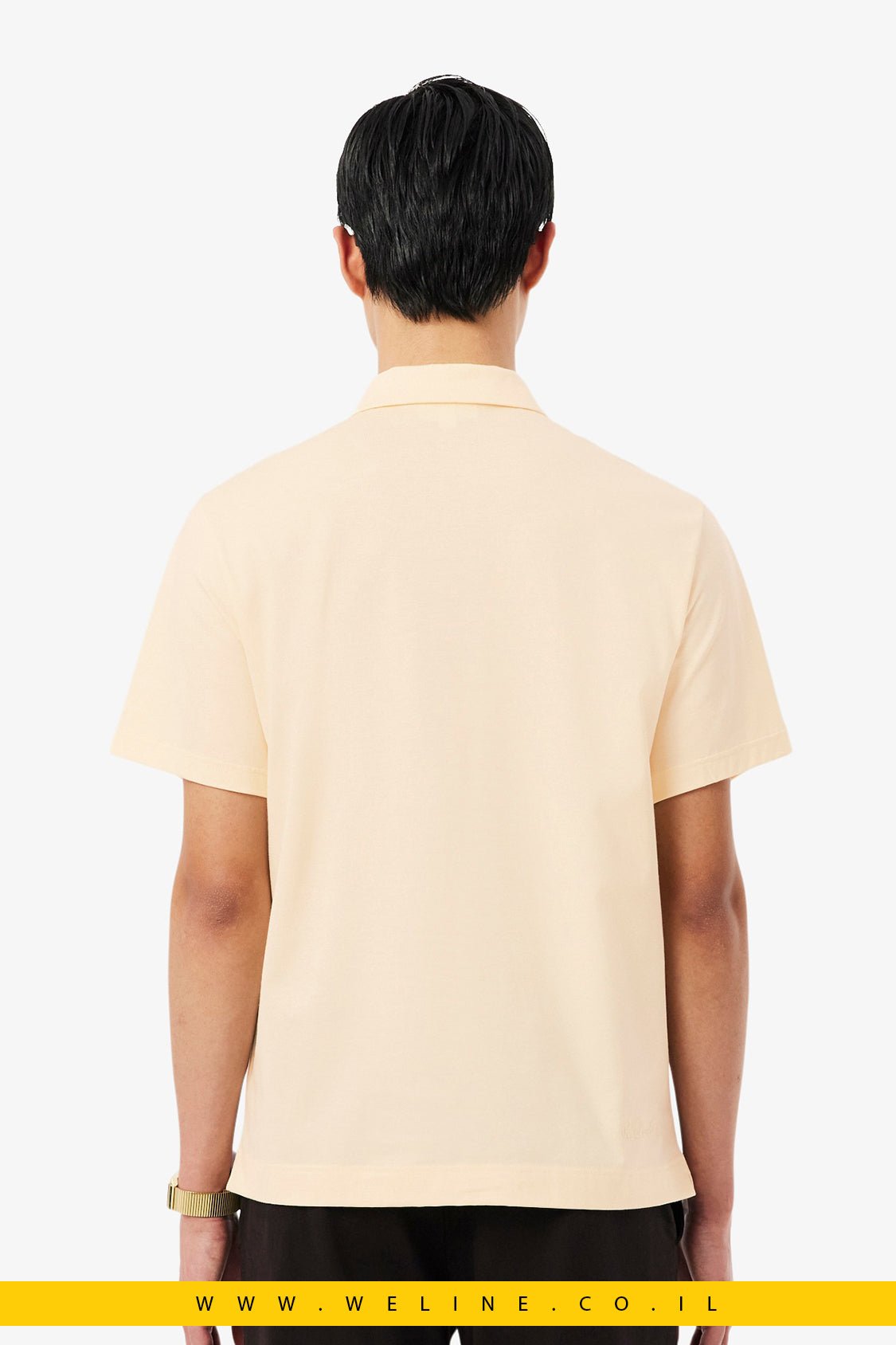 חולצת פולו Lacoste Paris Classic Fit Open Neck - WELINE.CO.IL