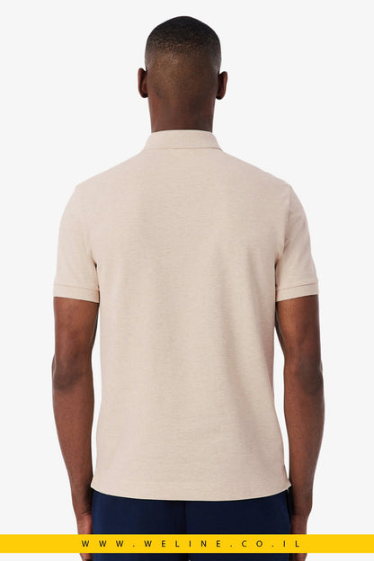 חולצת פולו Lacoste Paris Regular Fit Stretch Piqué – צבע אפור Heather - WELINE.CO.IL
