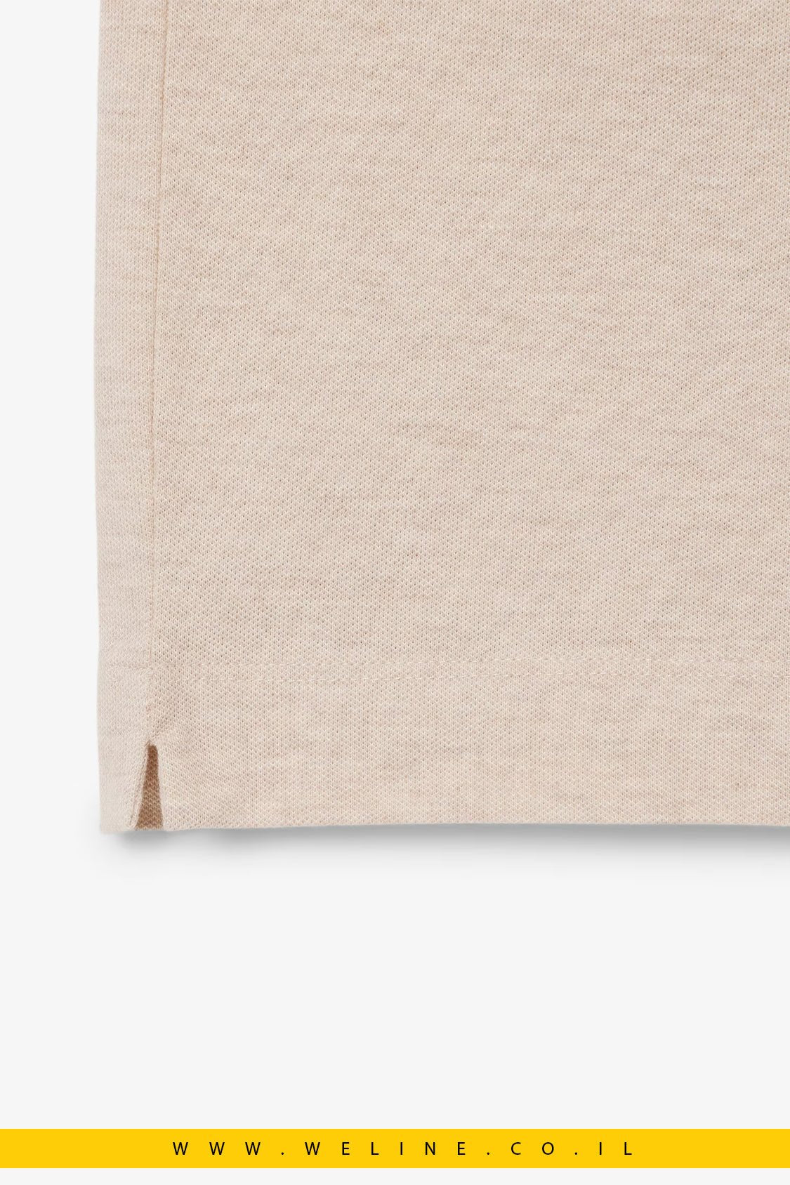חולצת פולו Lacoste Paris Regular Fit Stretch Piqué – צבע אפור Heather - WELINE.CO.IL