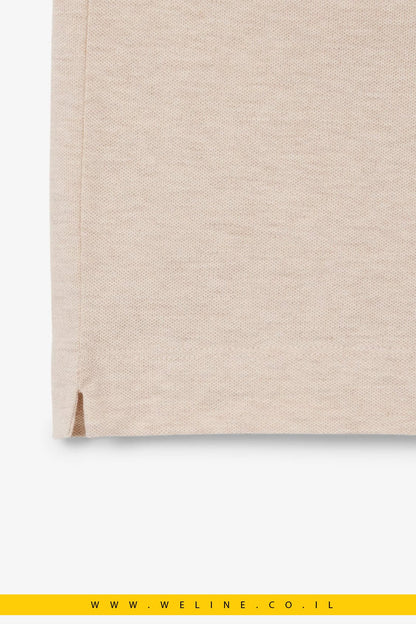 חולצת פולו Lacoste Paris Regular Fit Stretch Piqué – צבע אפור Heather - WELINE.CO.IL