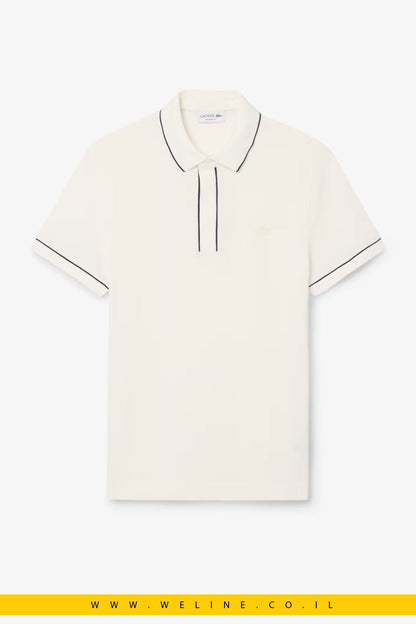 חולצת פולו Lacoste Paris Stretch Piqué Regular Fit - WELINE.CO.IL