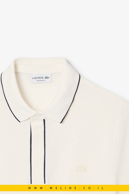 חולצת פולו Lacoste Paris Stretch Piqué Regular Fit - WELINE.CO.IL