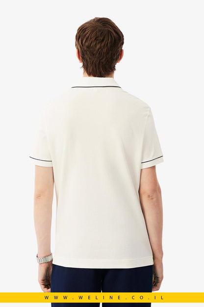 חולצת פולו Lacoste Paris Stretch Piqué Regular Fit - WELINE.CO.IL