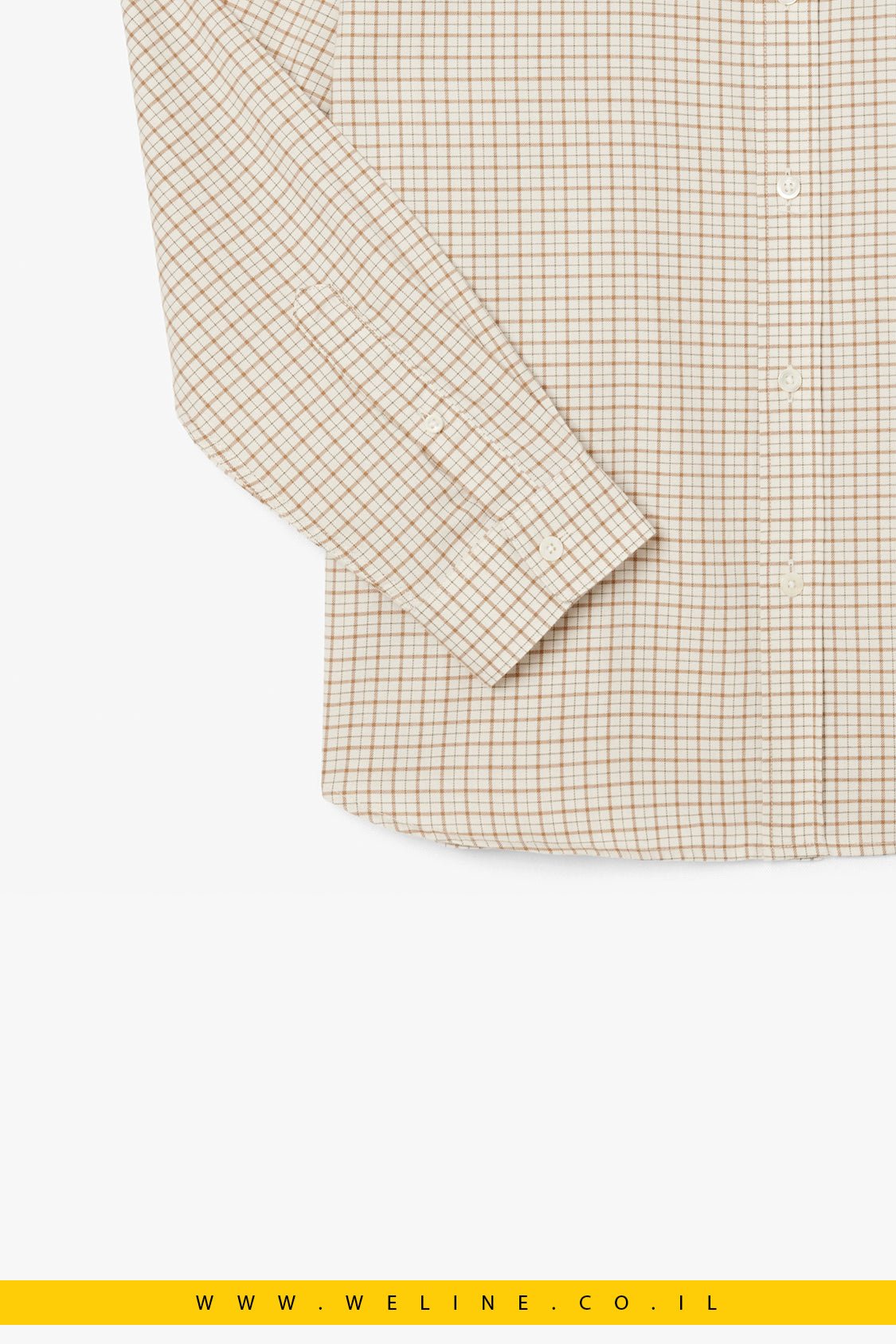 חולצת פלאנל משובצת לגברים Lacoste – Regular Fit - WELINE.CO.IL