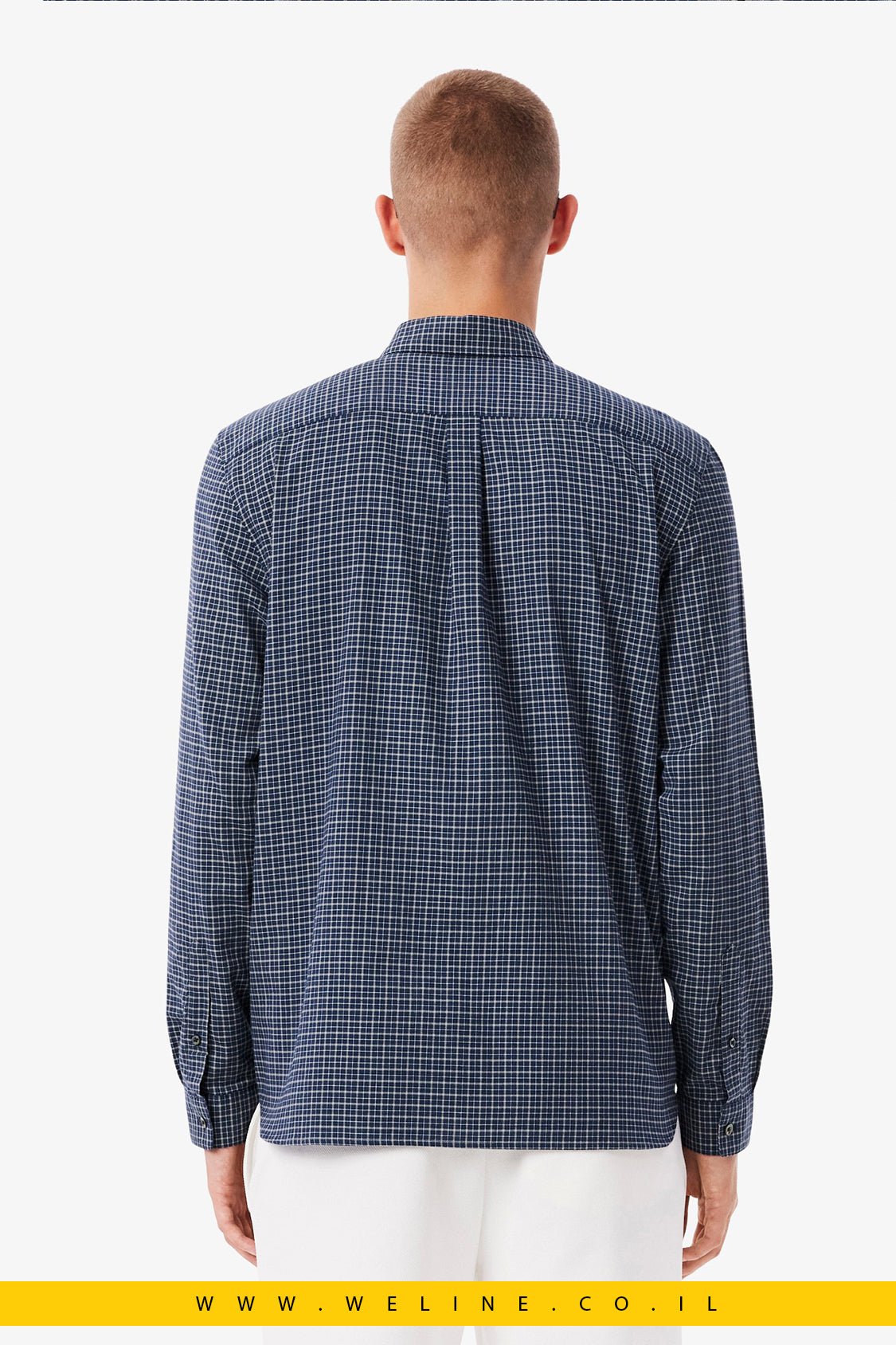 חולצת פלאנל משובצת לגברים Lacoste – Regular Fit - WELINE.CO.IL
