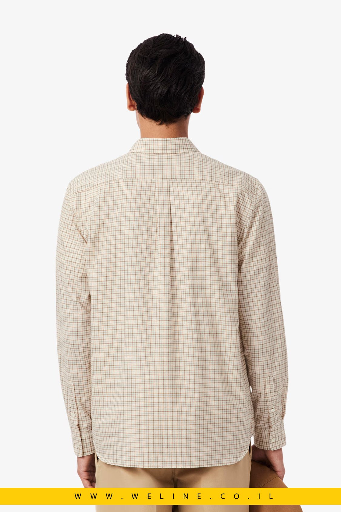 חולצת פלאנל משובצת לגברים Lacoste – Regular Fit - WELINE.CO.IL