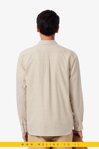 חולצת פלאנל משובצת לגברים Lacoste – Regular Fit - WELINE.CO.IL