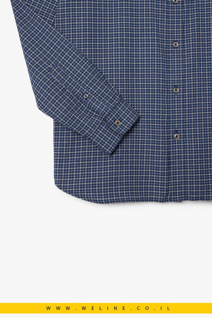 חולצת פלאנל משובצת לגברים Lacoste – Regular Fit - WELINE.CO.IL