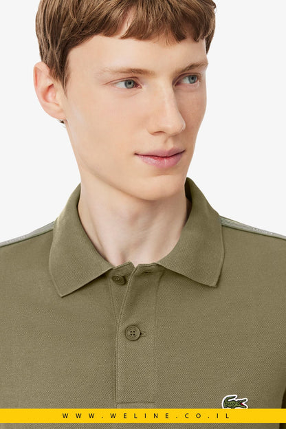 חולצת פולו Lacoste Regular Fit Logo Stripe - WELINE.CO.IL