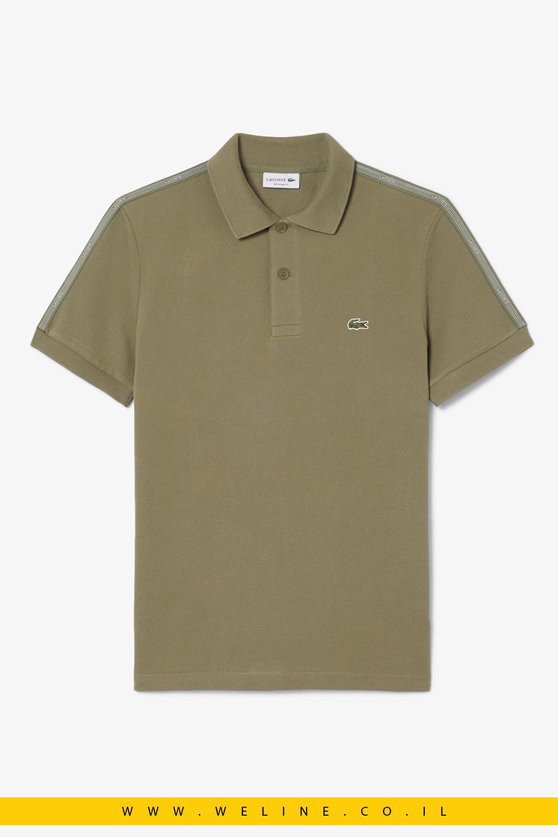 חולצת פולו Lacoste Regular Fit Logo Stripe - WELINE.CO.IL