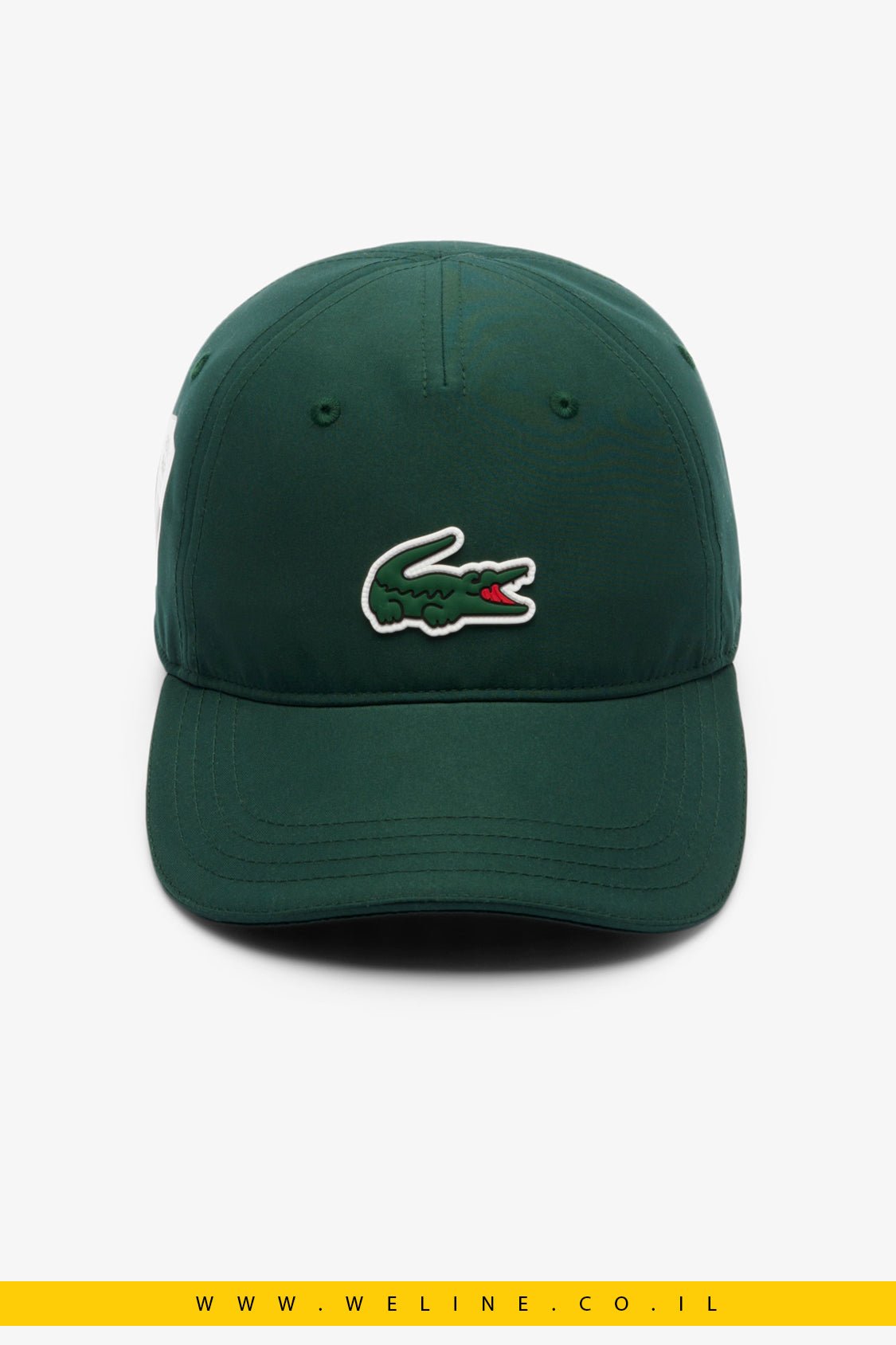 כובע יוניסקס Lacoste Rolex Paris Masters – מיקרופייבר ירוק עם לוגו רשמי - WELINE.CO.IL