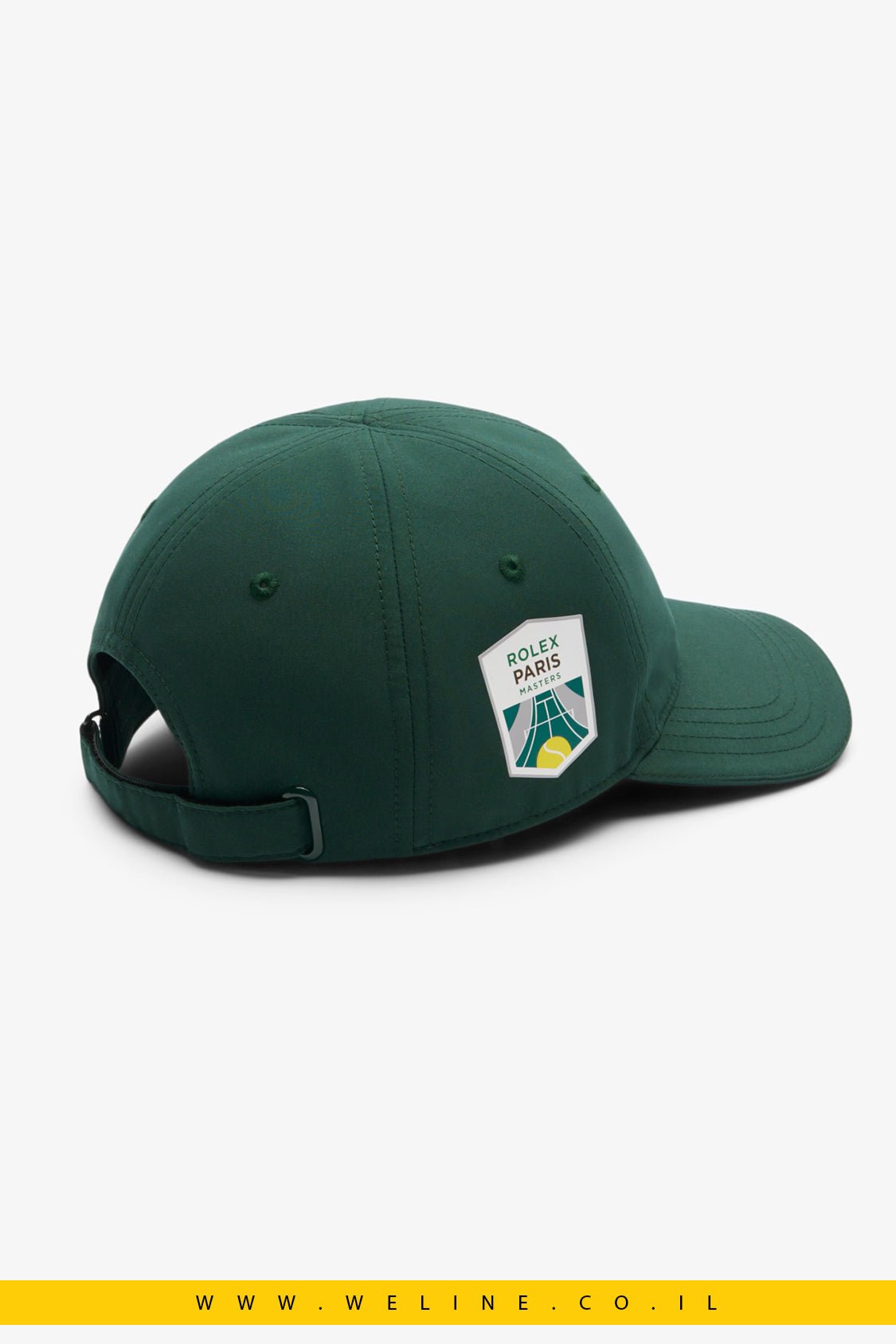 כובע יוניסקס Lacoste Rolex Paris Masters – מיקרופייבר ירוק עם לוגו רשמי - WELINE.CO.IL