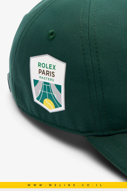 כובע יוניסקס Lacoste Rolex Paris Masters – מיקרופייבר ירוק עם לוגו רשמי - WELINE.CO.IL