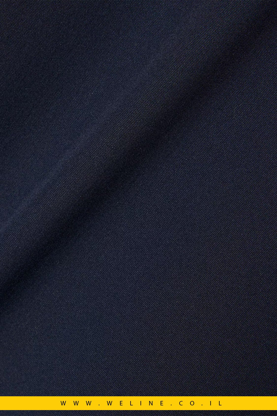 חולצת Lacoste Slim Fit Stretch Poplin – צבע כחול נייבי - WELINE.CO.IL