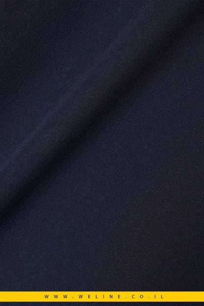 חולצת Lacoste Slim Fit Stretch Poplin – צבע כחול נייבי - WELINE.CO.IL