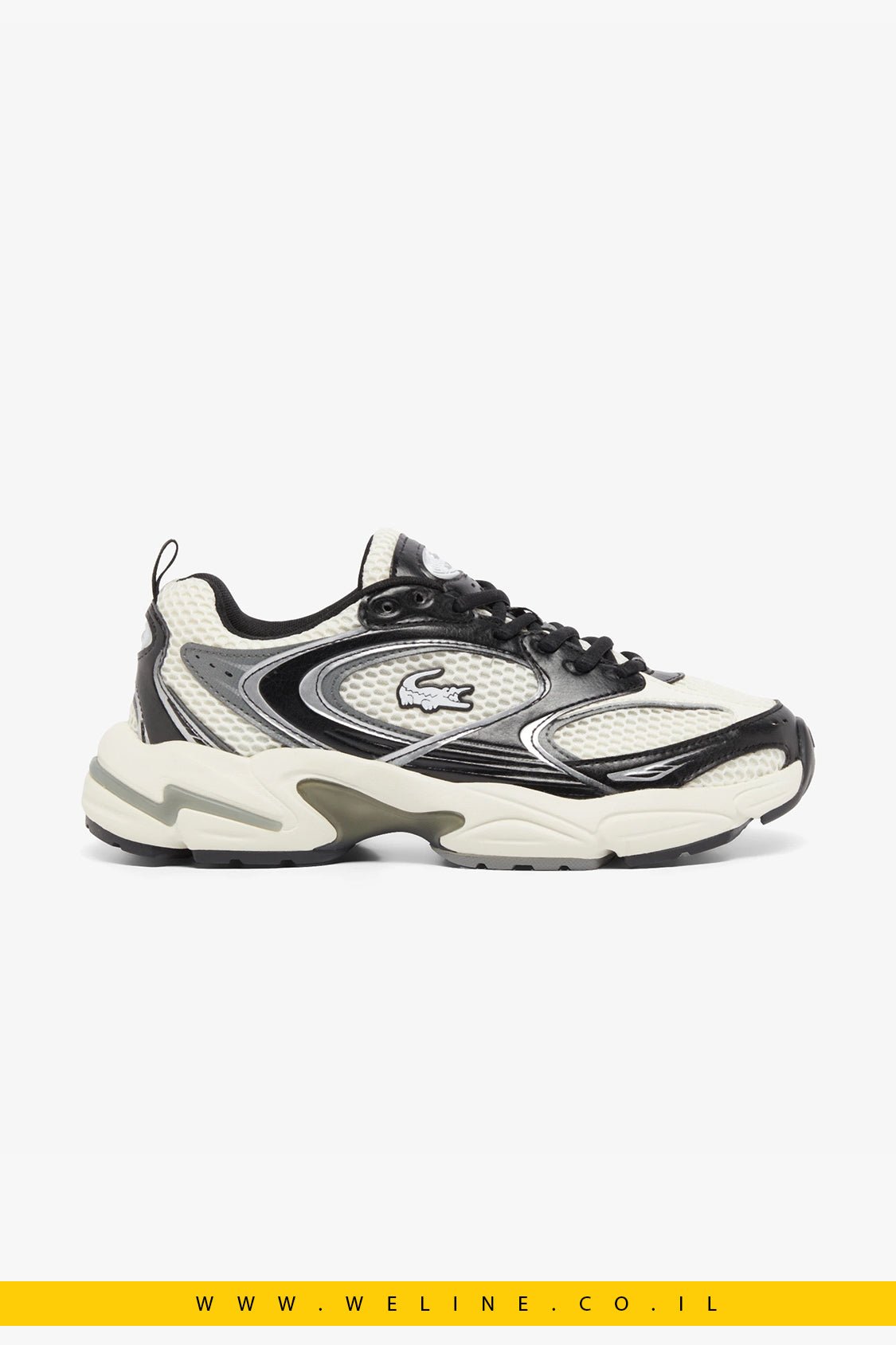 סניקרס בז’ נשים Lacoste STORM 96 - WELINE.CO.IL