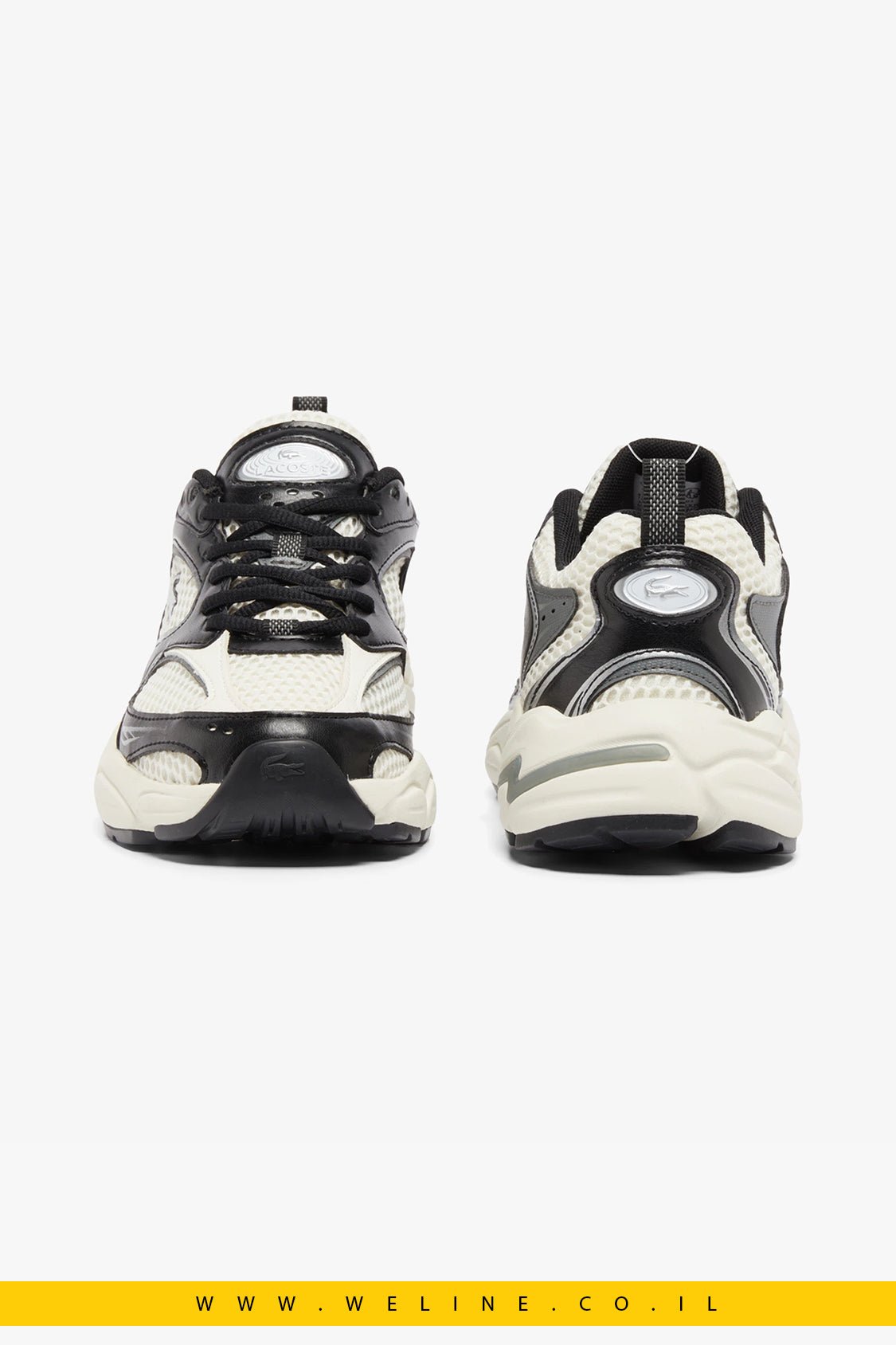 סניקרס בז’ נשים Lacoste STORM 96 - WELINE.CO.IL
