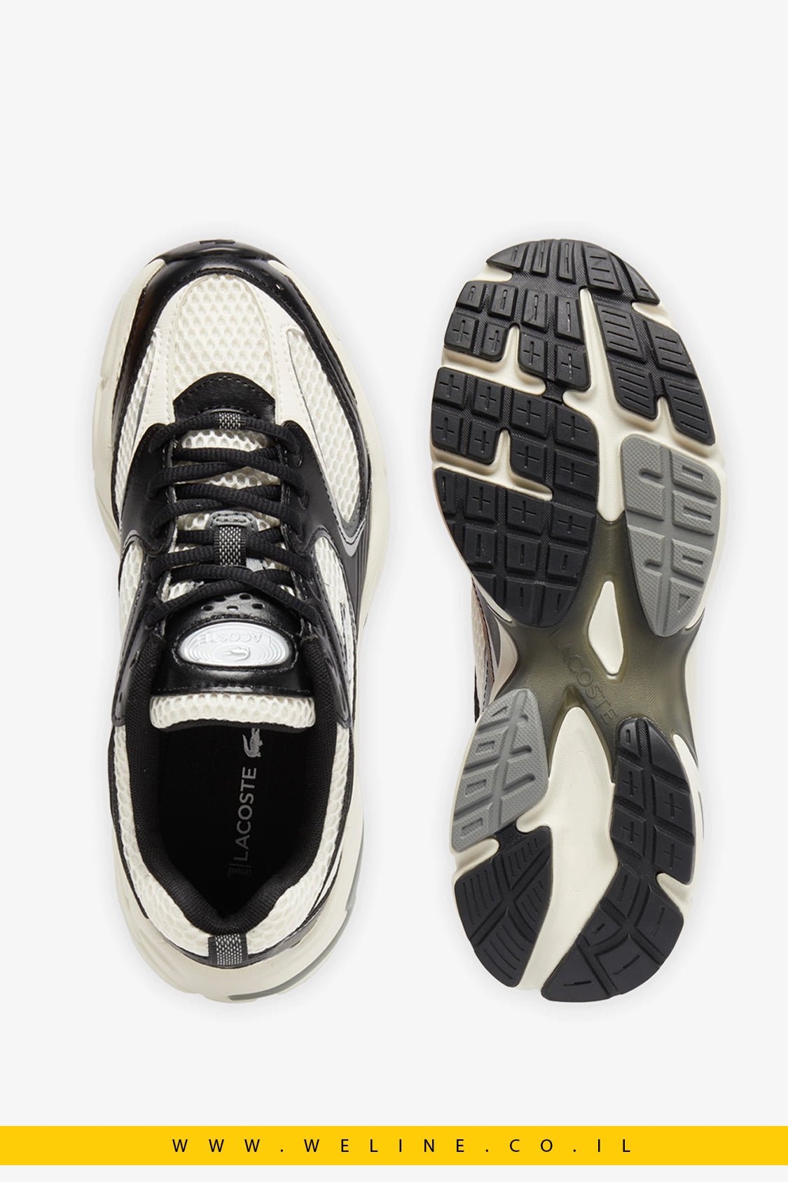סניקרס בז’ נשים Lacoste STORM 96 - WELINE.CO.IL