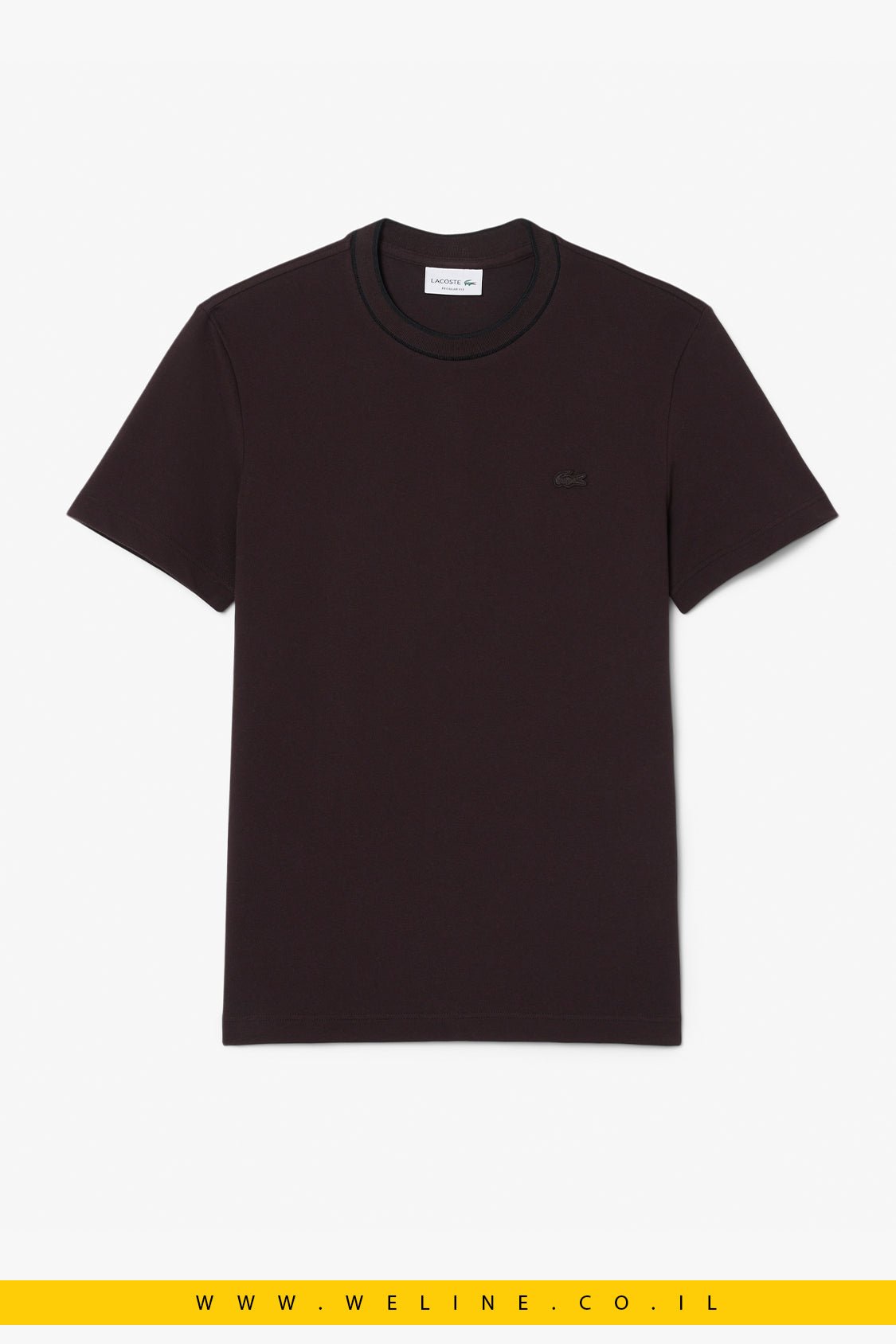חולצת פולו Lacoste Stretch Piqué Regular Fit - WELINE.CO.IL