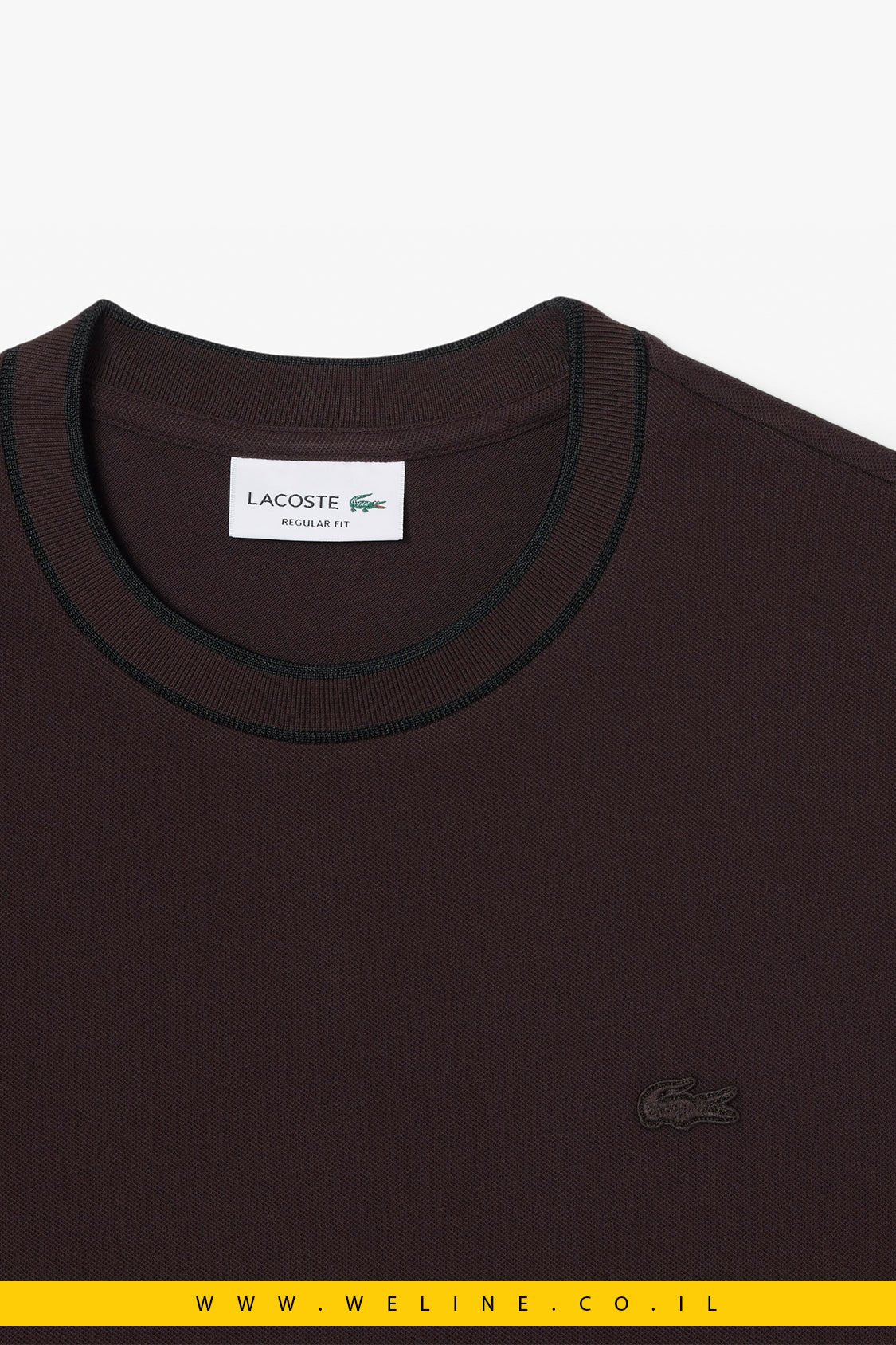 חולצת פולו Lacoste Stretch Piqué Regular Fit - WELINE.CO.IL