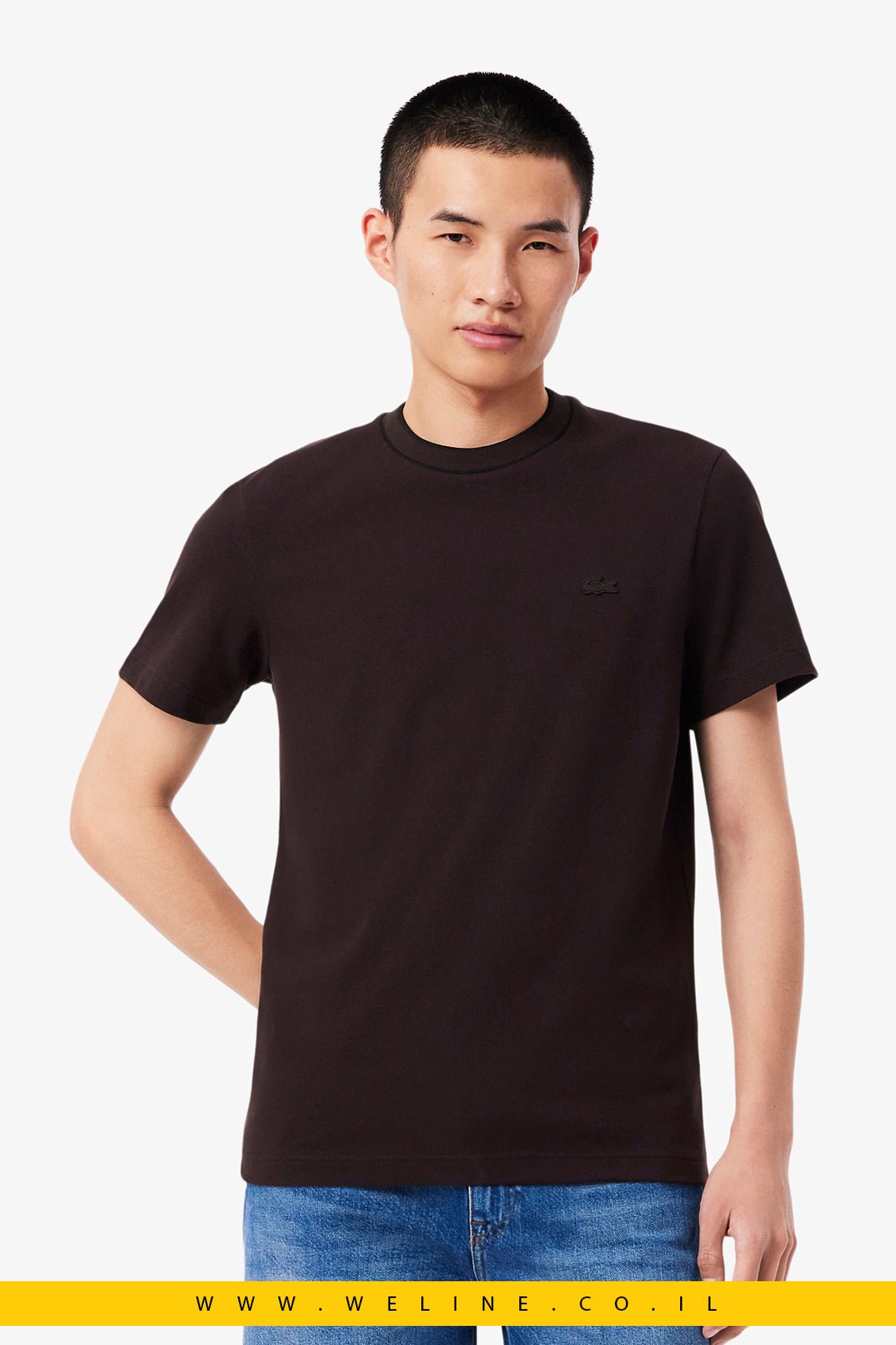 חולצת פולו Lacoste Stretch Piqué Regular Fit - WELINE.CO.IL