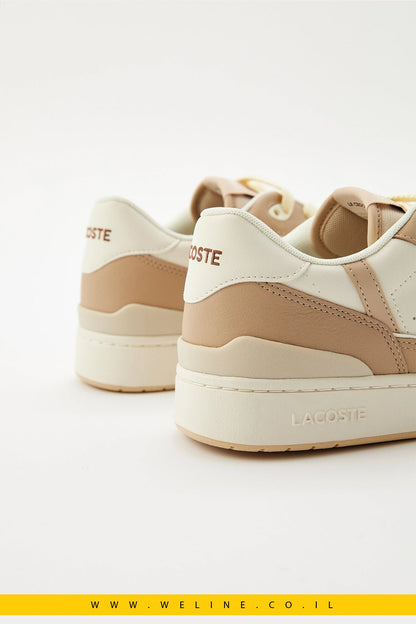 נעלי סניקרס עור לגברים Lacoste T - Clip Tonal - WELINE.CO.IL