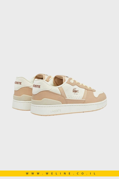 נעלי סניקרס עור לגברים Lacoste T - Clip Tonal - WELINE.CO.IL