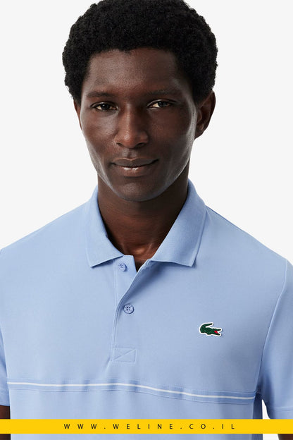 חולצת פולו ספורט Lacoste Ultra Dry Print Regular Fit - WELINE.CO.IL