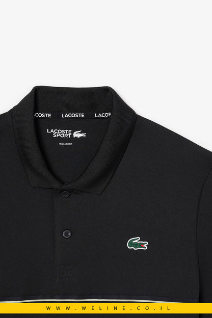 חולצת פולו ספורט Lacoste Ultra Dry Print Regular Fit - WELINE.CO.IL