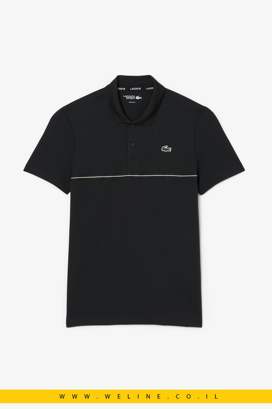 חולצת פולו ספורט Lacoste Ultra Dry Print Regular Fit - WELINE.CO.IL